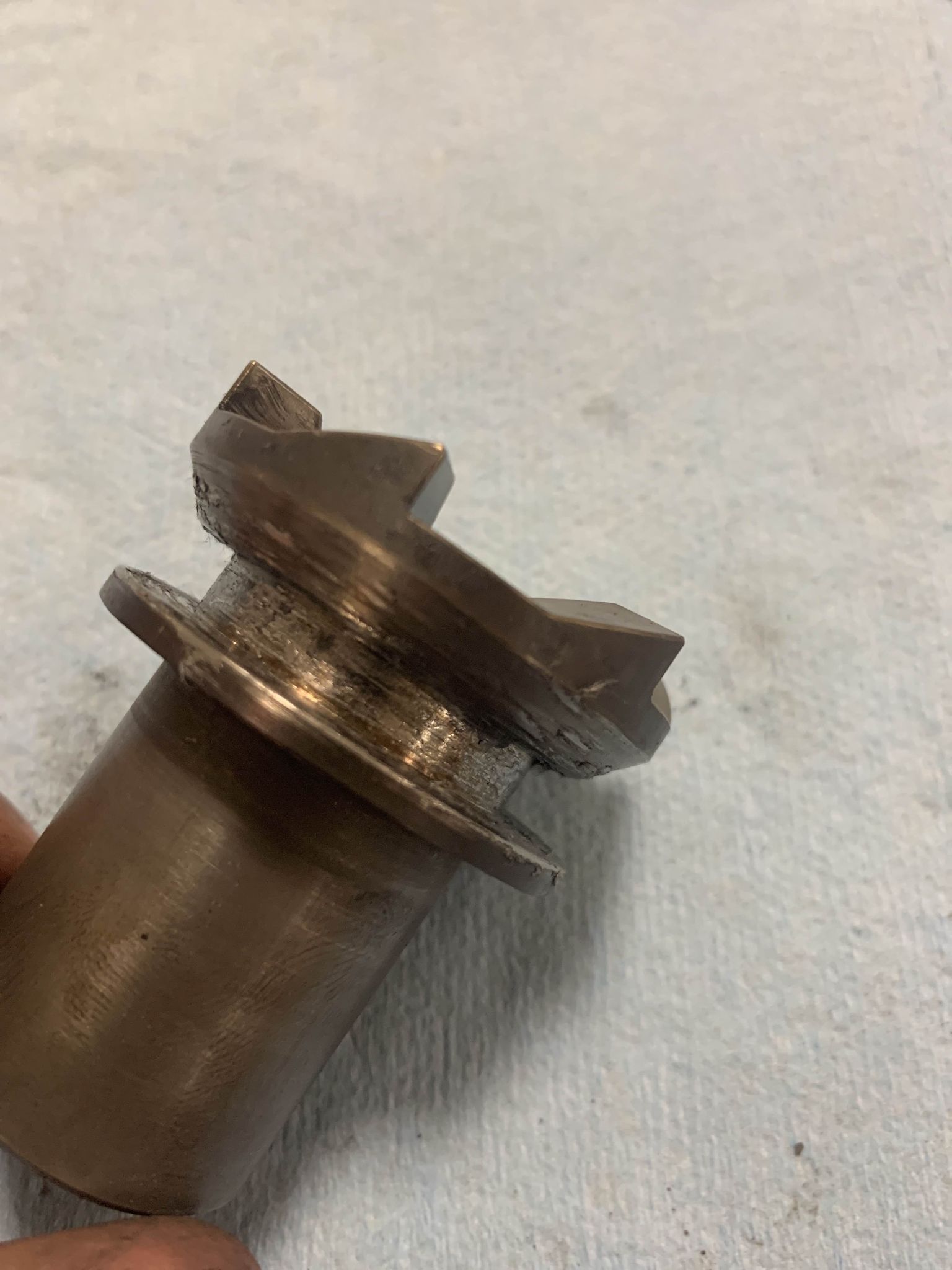 Cooked dog gears and fork after Arizona endurance