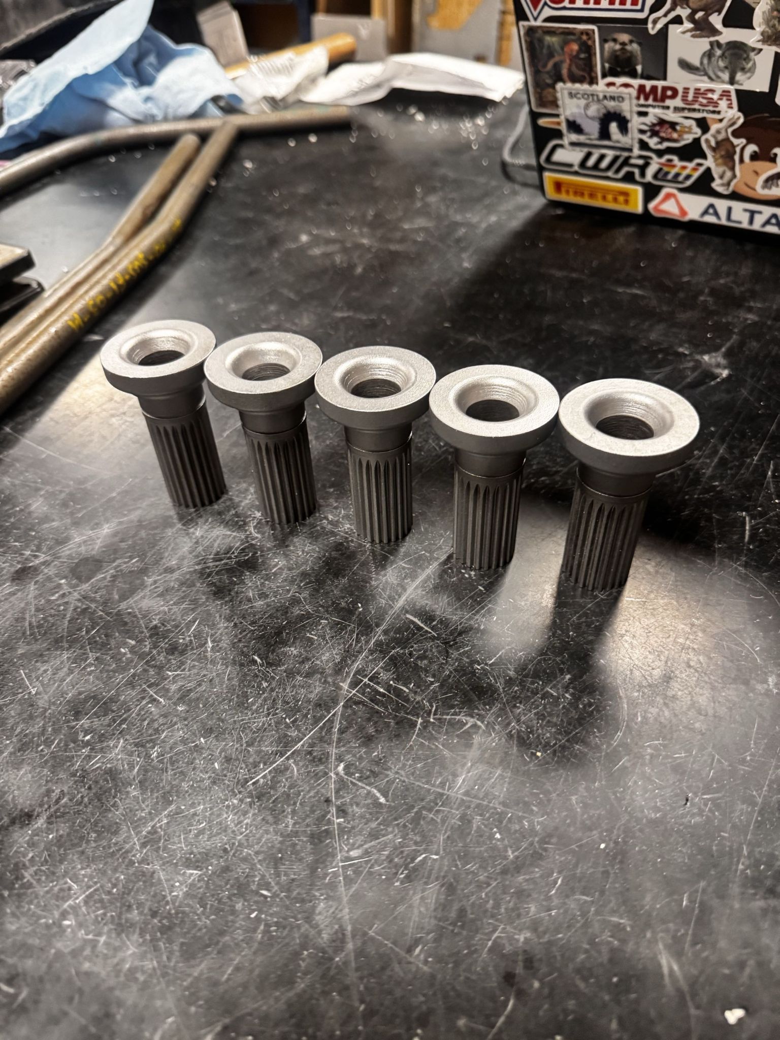 Hardened lathe blanks before tooth milling ops