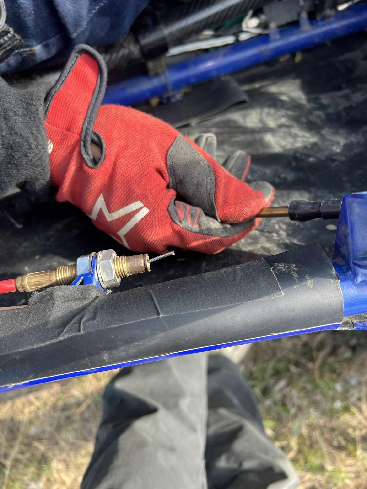 Snapped push-pull cable after Maryland endurance
