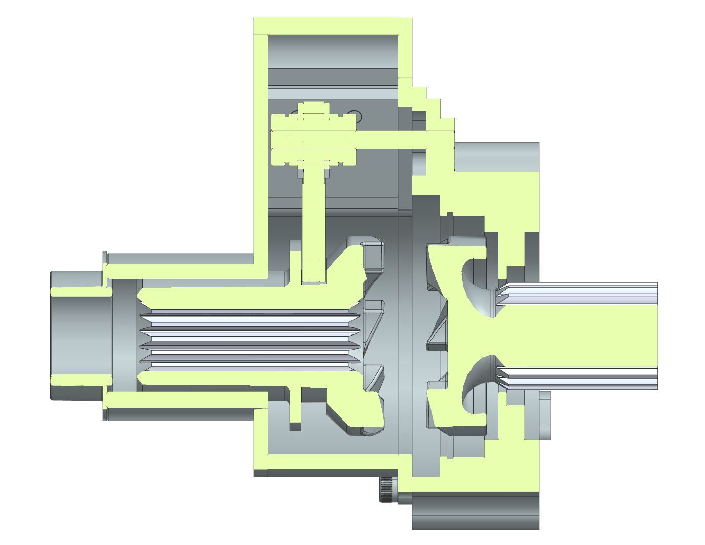 Cross sectional system view