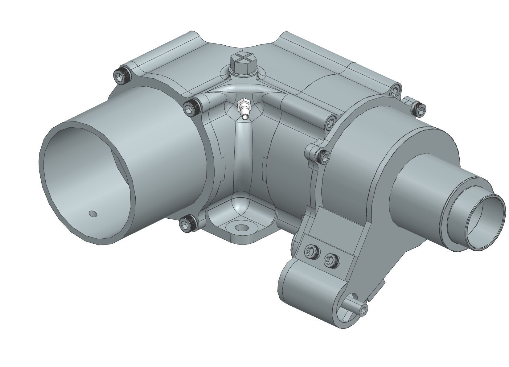 SR25 Dog Clutch Housing and Linear Rail System